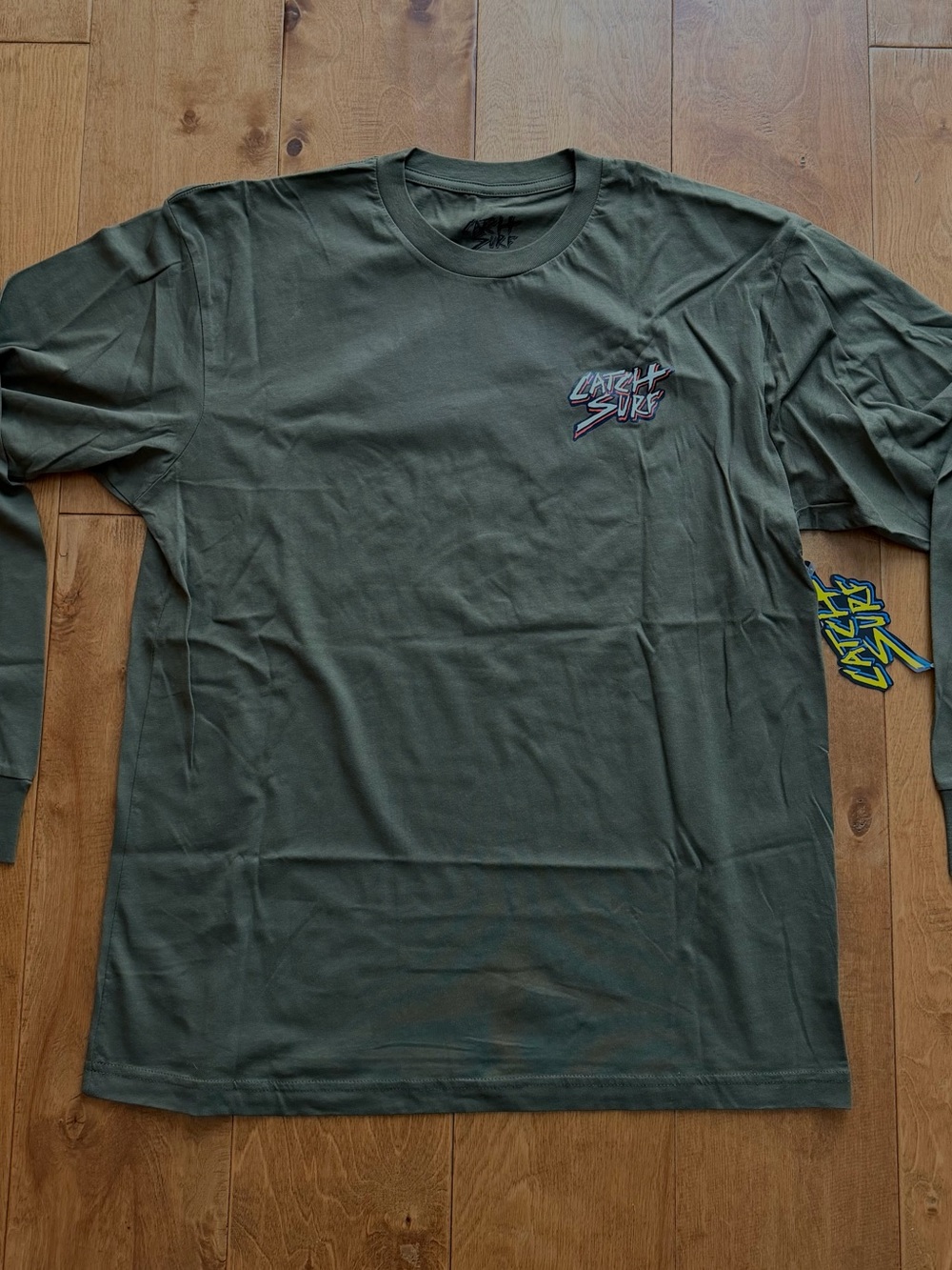 Men's Long-Sleeve Graphic Tee - Olive Green